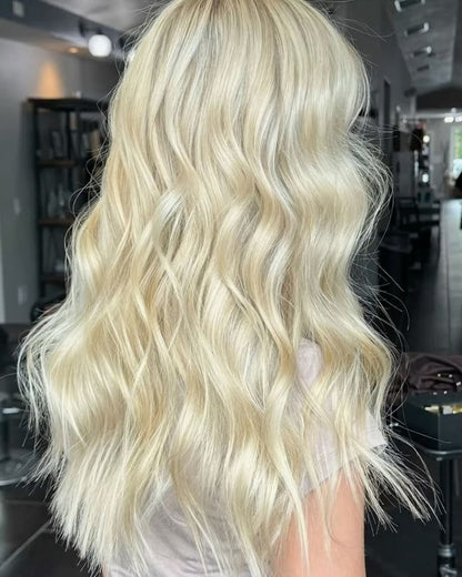 Premium Wavy Hair Topper – Seamless Crown Coverage, Natural Volume