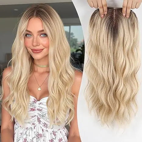 Premium Wavy Hair Topper – Transform Your Look in Seconds