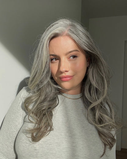 Premium Wavy Hair Topper – Seamless Crown Coverage, Natural Volume