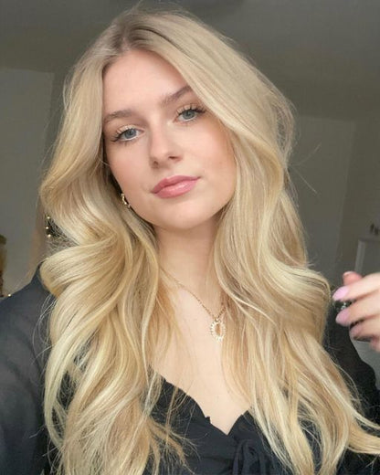 Premium Wavy Hair Topper – Seamless Crown Coverage, Natural Volume