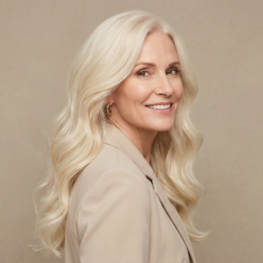 Premium Wavy Hair Topper – Seamless Crown Coverage, Natural Volume