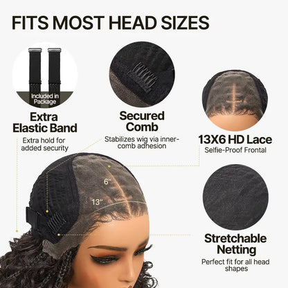 Frodio Veralux™ 13x6 HD Lace Wig - 12” Boho Braids